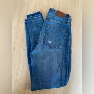 Madewell womens high rise denim skinny jeans